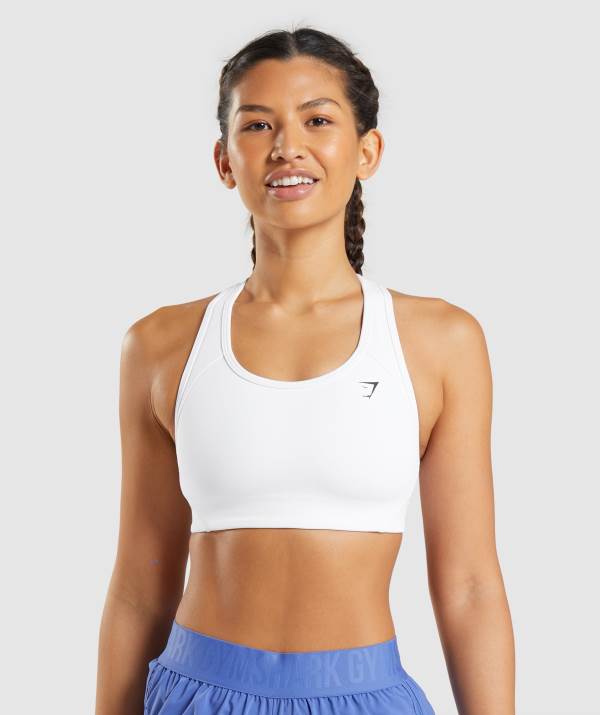 Damske Športové Podprsenky Gymshark Essential Racer Back Biele | NP7235891